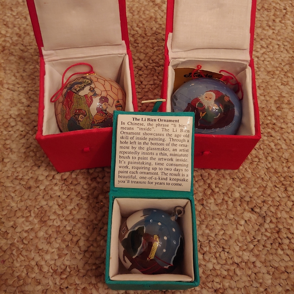 Vintage Li Bien Ornaments
